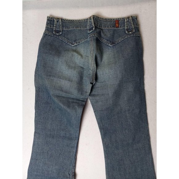 7 Seven bootcut size 26 blue denim jeans - Picture 4 of 10